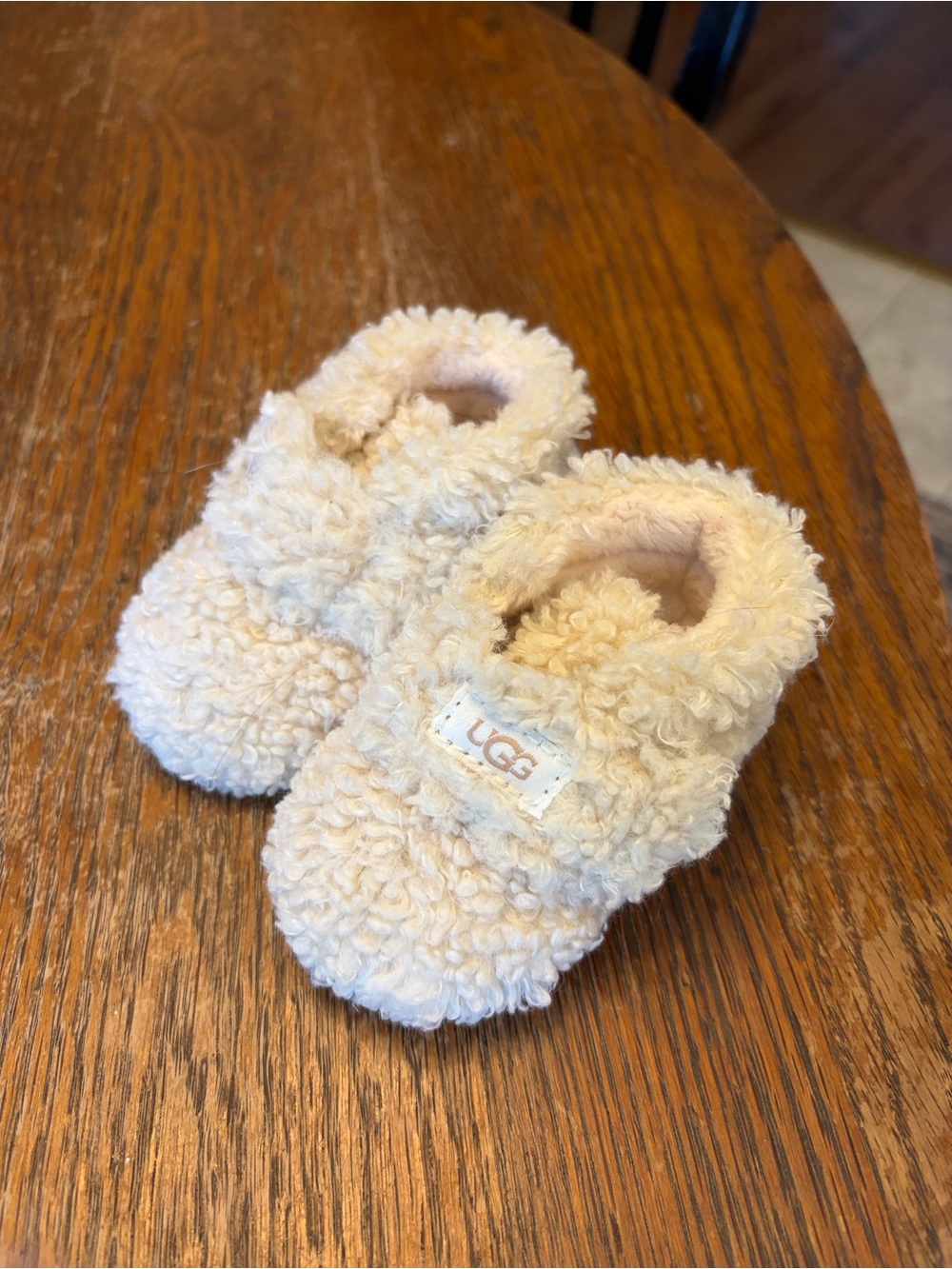 UGG baby Sherpa Booties - Cream